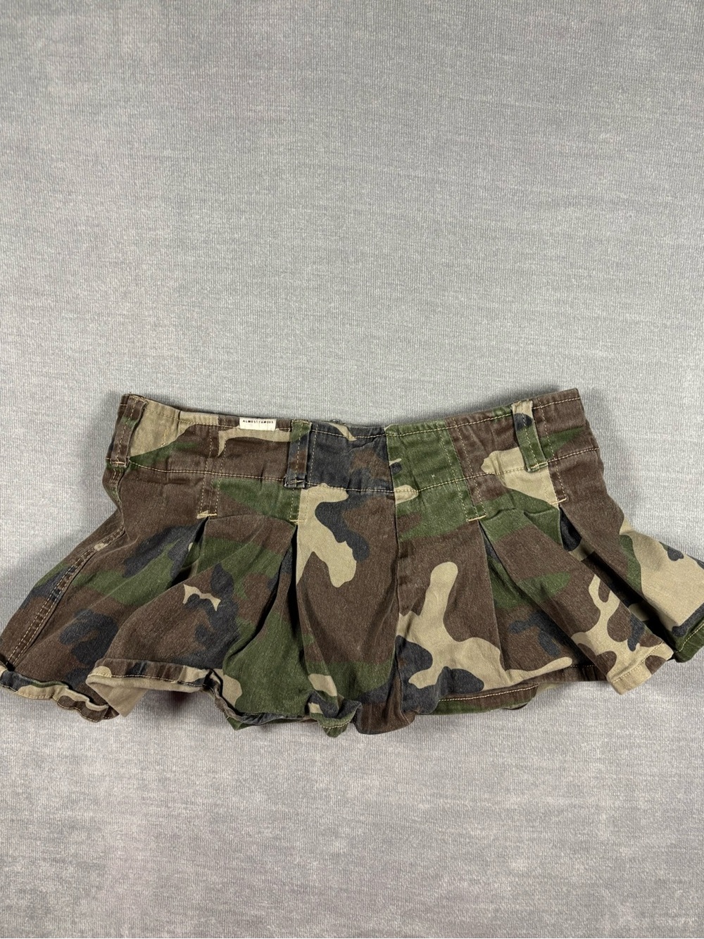 Almost Famous Camo Mini Shorts Skirt